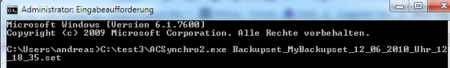 ACSynchro2 mit Parameter