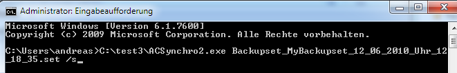 ACSynchro2 mit Parameter