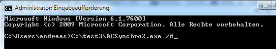 ACSynchro2 mit Parameter