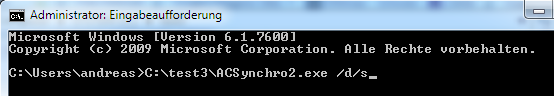 ACSynchro2 mit Parameter