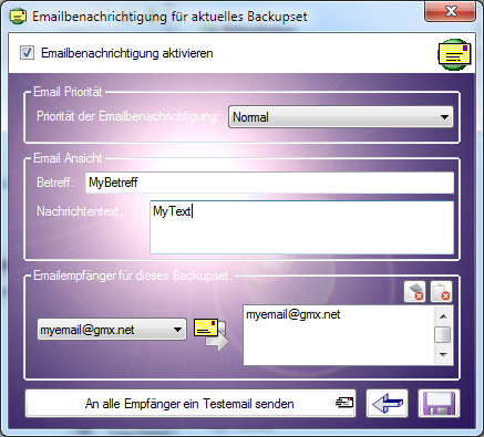 ACSynchro2 und Email