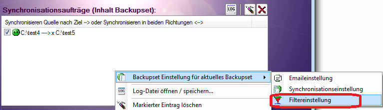 ACSynchro2 und Filter